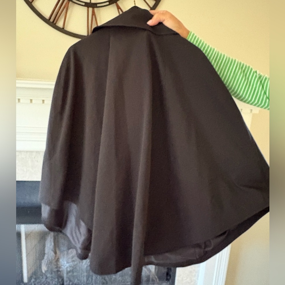 New York & Company Black Double-Breasted Cape Coat — NWT - Picture 3 of 4
